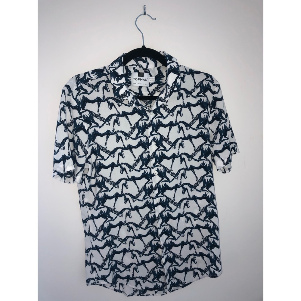 **Topman Men’s Shirt with Horse Pattern**